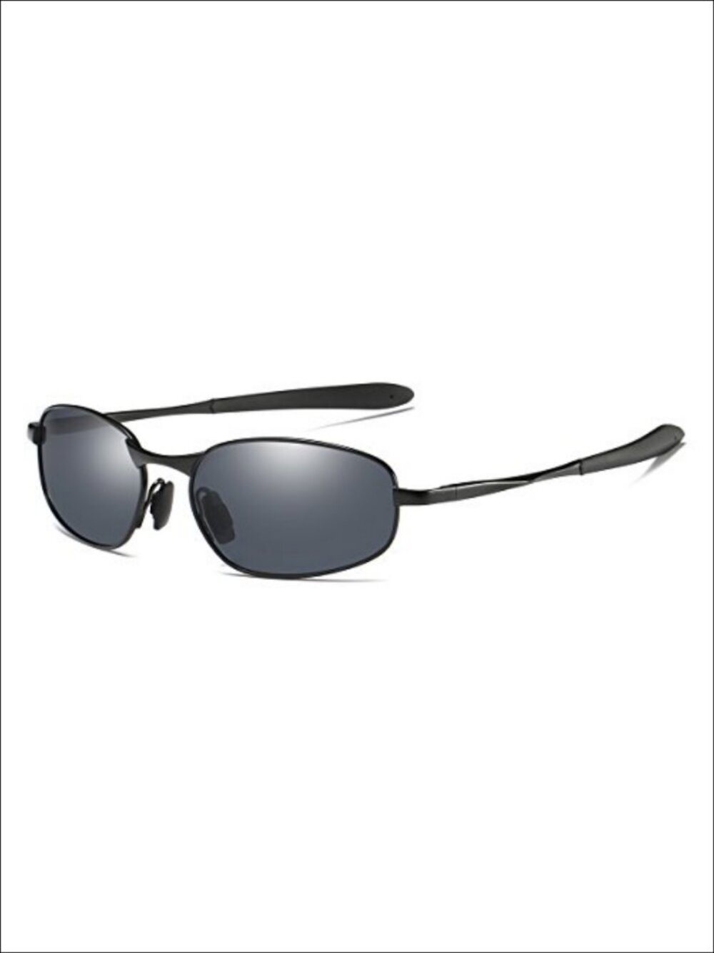 Polarized Sunglasses Small Rectangular Metal Frame UV400 Protection